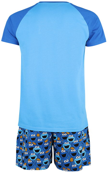 Pyjama  de Sesame Street - Cookie Monster - S à 3XL - pour Homme - bleu - Sesame Street - View 2