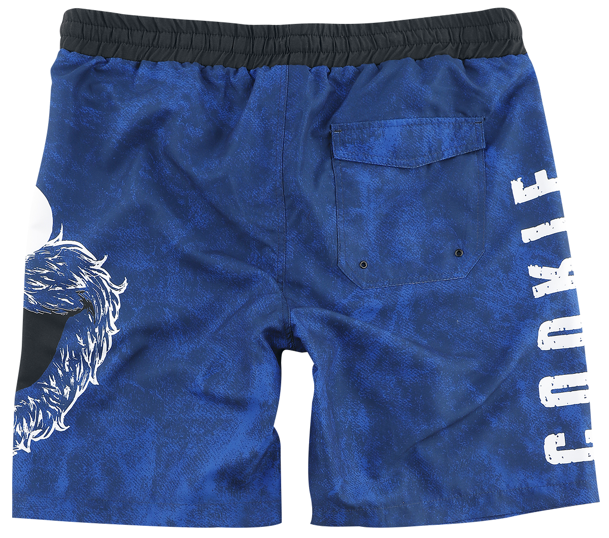 Short de bain  de Sesame Street - Cookie Monster - Tête - M à 3XL - pour Homme - bleu - Sesame Street - View 2