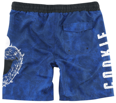 Short de bain  de Sesame Street - Cookie Monster - Tête - M à 3XL - pour Homme - bleu - Sesame Street - View 2