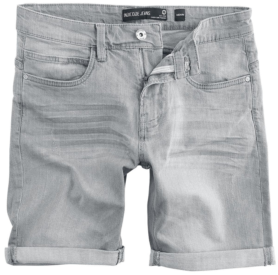 Short  de Indicode - INKaden - L à XL - pour Homme - gris clair - Indicode