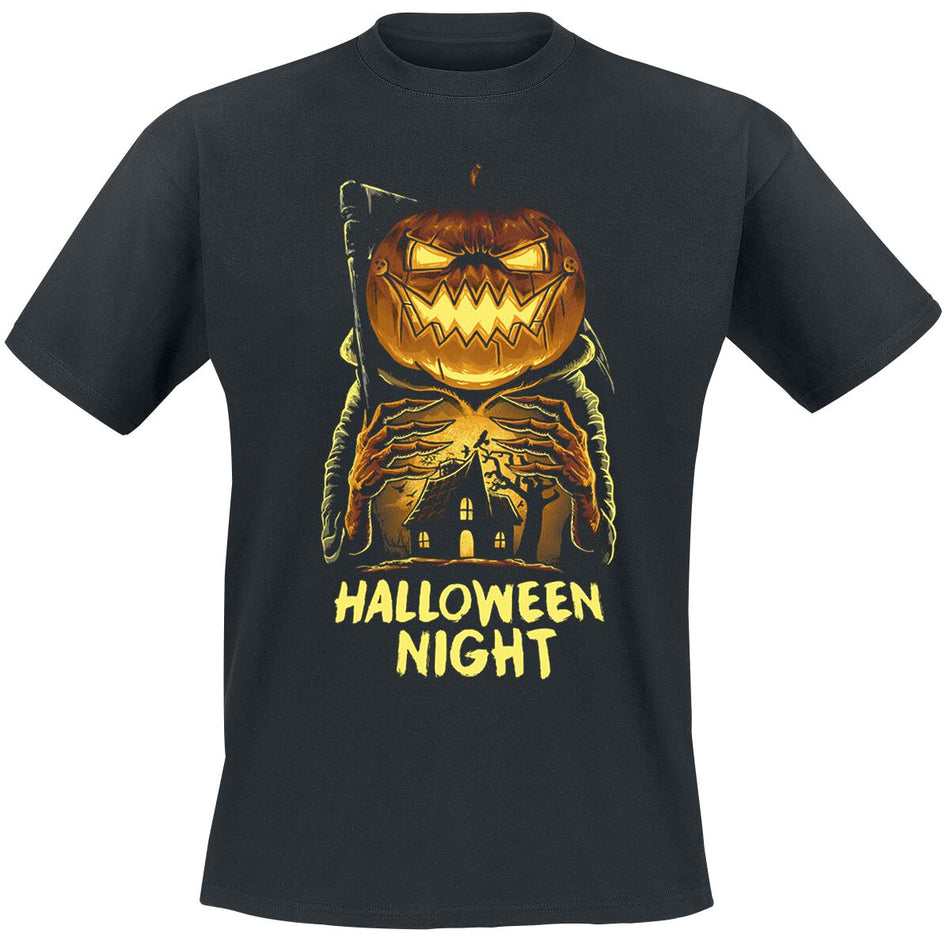 T-Shirt Manches courtes Fun de Slogans - Halloween Night - S à 3XL - pour Homme - noir - Slogans