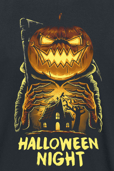 T-Shirt Manches courtes Fun de Slogans - Halloween Night - S à 3XL - pour Homme - noir - Slogans - View 2