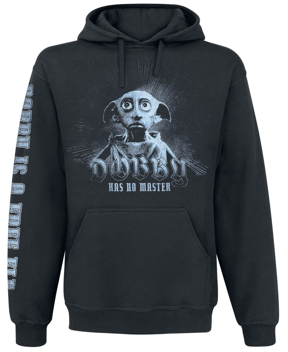 Sweat-shirt à capuche  de Harry Potter - Dobby Has No Master - S à XXL - pour Homme - noir - Harry Potter