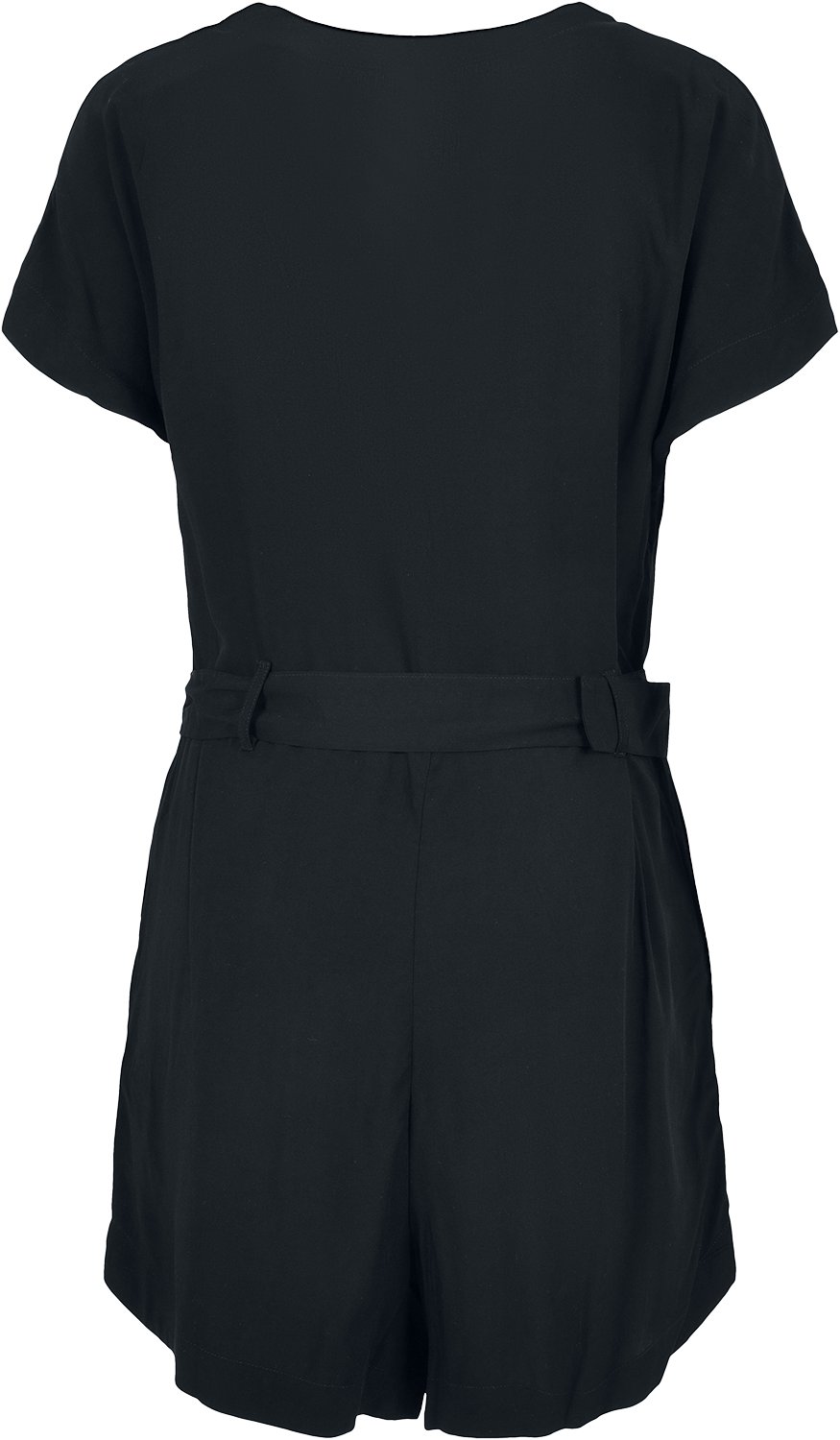 Salopette  de Urban Classics - Combinaison Noire Ceinture Viscose - XS à XL - pour Femme - noir - Urban Classics - View 2