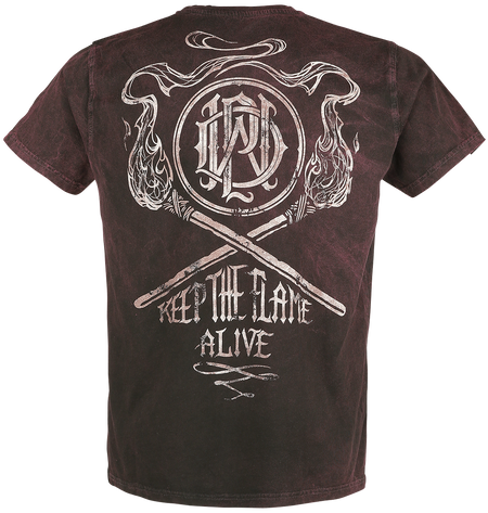 T-Shirt Manches courtes  de Parkway Drive - Flame Alive - S à 4XL - pour Homme - rouille - Parkway Drive - View 2