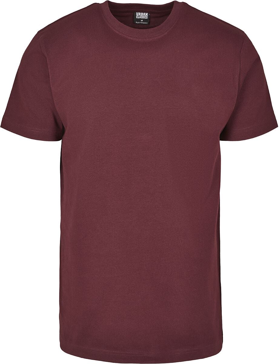 T-Shirt Manches courtes  de Urban Classics - T-Shirt Basique - S à XXL - pour Homme - lie-de-vin - Urban Classics