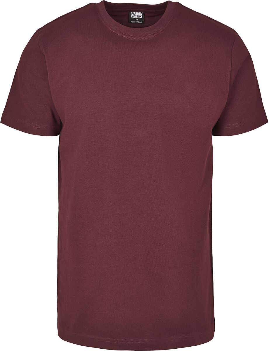 T-Shirt Manches courtes  de Urban Classics - T-Shirt Basique - XL à XXL - pour Homme - lie-de-vin - Urban Classics