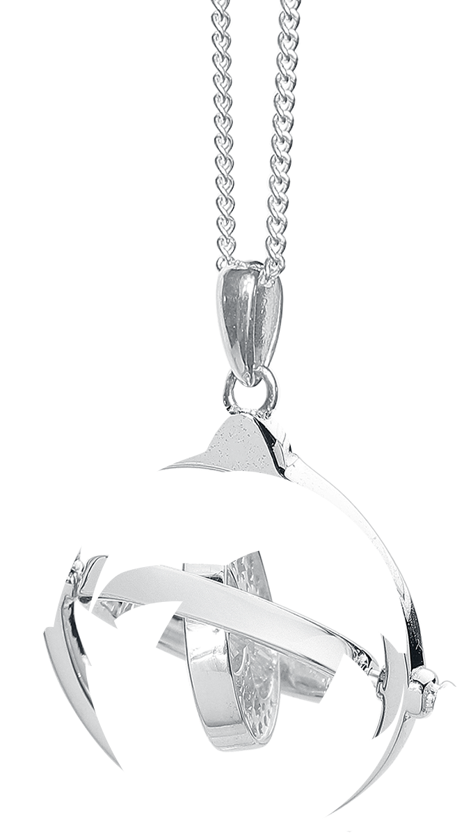 Collier  de Harry Potter - Zeitumkehrer (Time Turner) - pour Femme - couleur argent - Harry Potter - View 2
