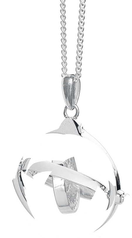 Collier  de Harry Potter - Zeitumkehrer (Time Turner) - pour Unisexe - couleur argent - Harry Potter - View 2