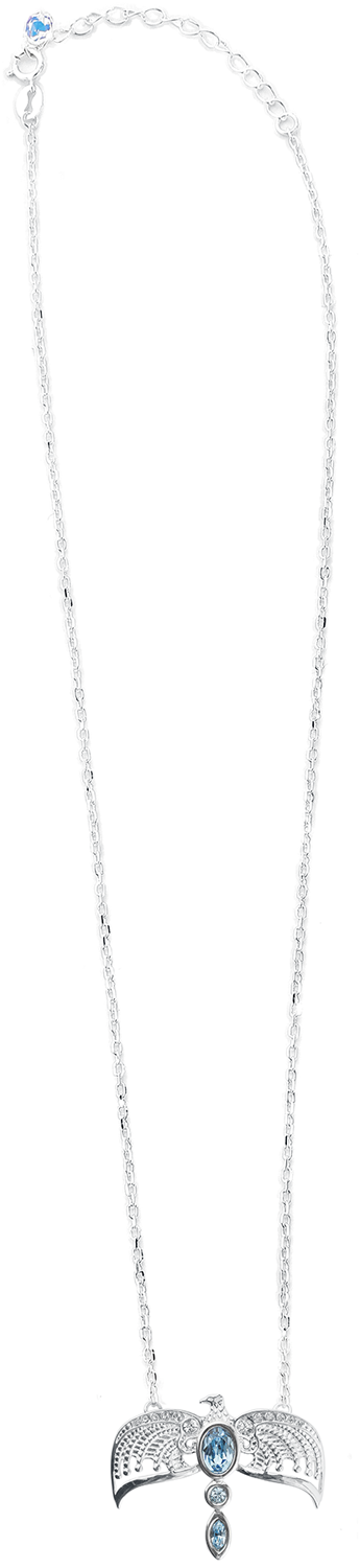 Collier  de Harry Potter - Diadème Serdaigle - pour Unisexe - couleur argent - Harry Potter - View 2