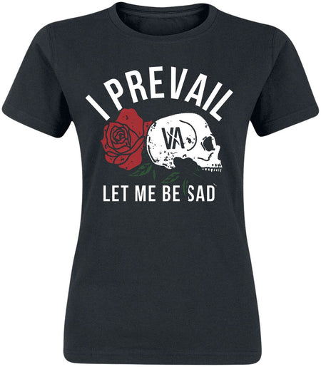 T-Shirt Manches courtes  de I Prevail - Sad - S à XL - pour Femme - noir - I Prevail