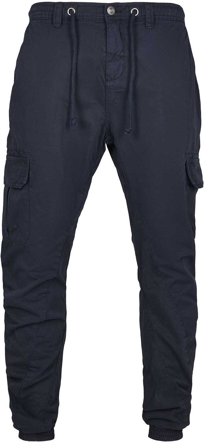 Pantalon Cargo  de Urban Classics - Treillis élastiqué - S à XXL - pour Homme - marine - Urban Classics