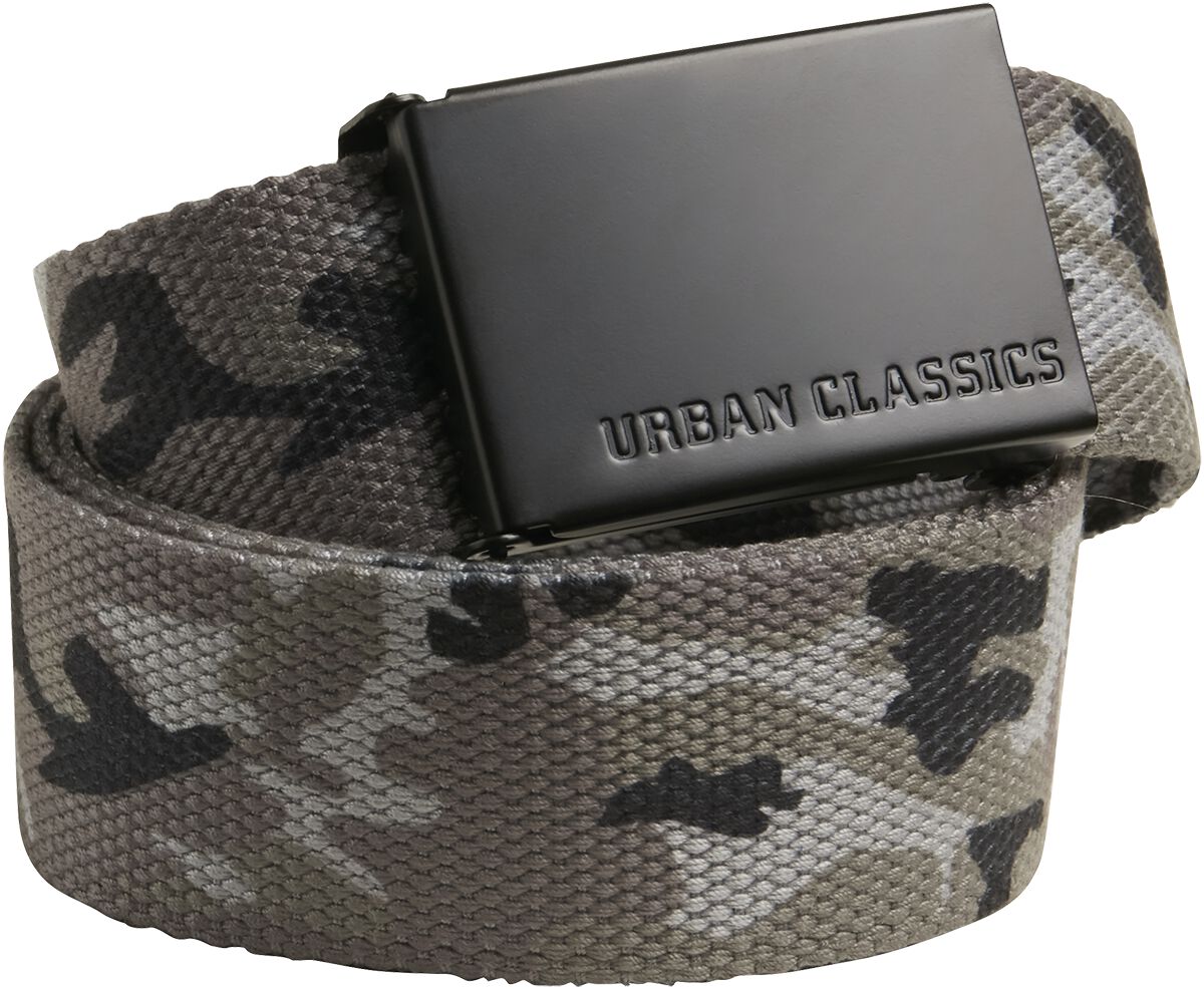 Ceinture  de Urban Classics - Ceinture En Toile - pour Unisexe - camouflage gris - Urban Classics
