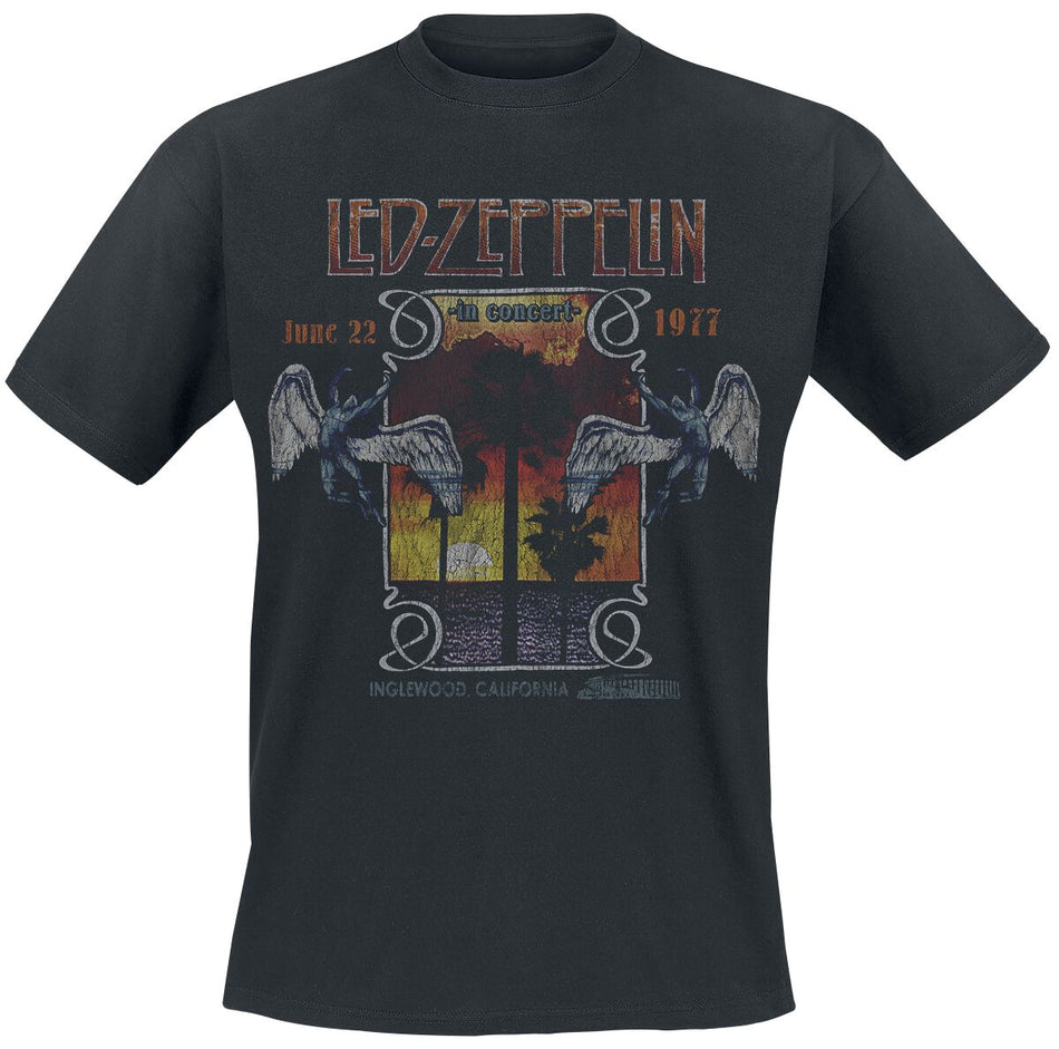 T-Shirt Manches courtes  de Led Zeppelin - Inglewood - S à XXL - pour Homme - noir - Led Zeppelin