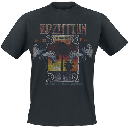 T-Shirt Manches courtes  de Led Zeppelin - Inglewood - S à XXL - pour Homme - noir - Led Zeppelin