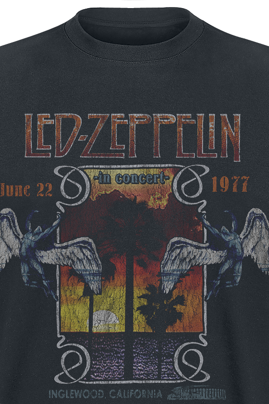 T-Shirt Manches courtes  de Led Zeppelin - Inglewood - S à XXL - pour Homme - noir - Led Zeppelin - View 2