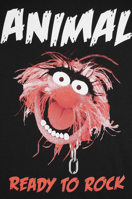 T-Shirt Manches courtes  de Le Muppet Show - Animal - Ready To Rock - S à XXL - pour Homme - noir - Le Muppet Show - View 2