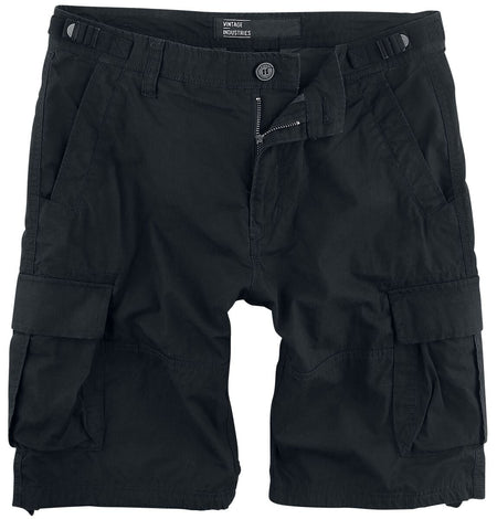 Short  de Vintage Industries - Short Terrance - S à 3XL - pour Homme - noir - Vintage Industries