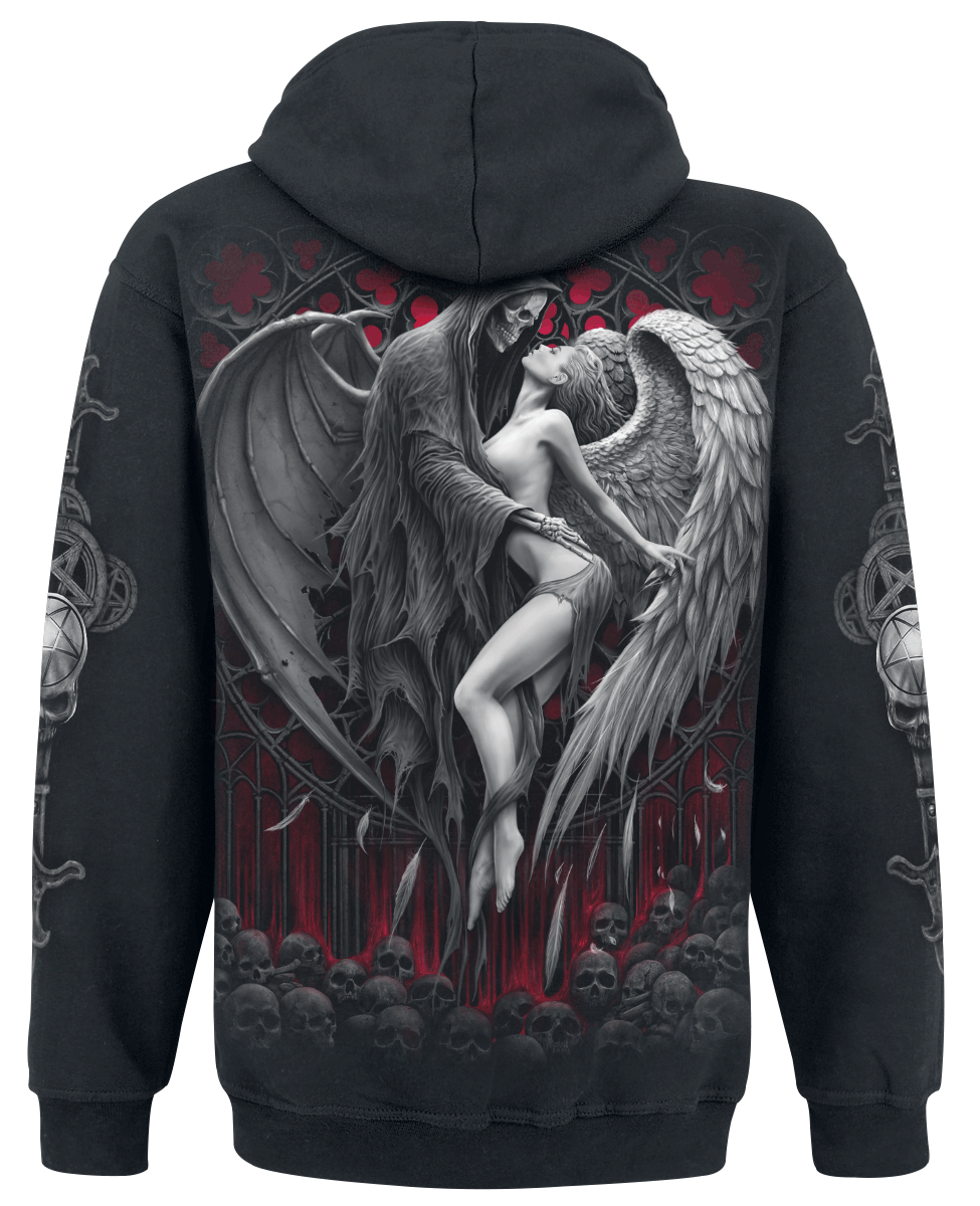 Sweat-shirt à capuche Gothic de Spiral - Forbidden - S à 4XL - pour Homme - noir - Spiral - View 2