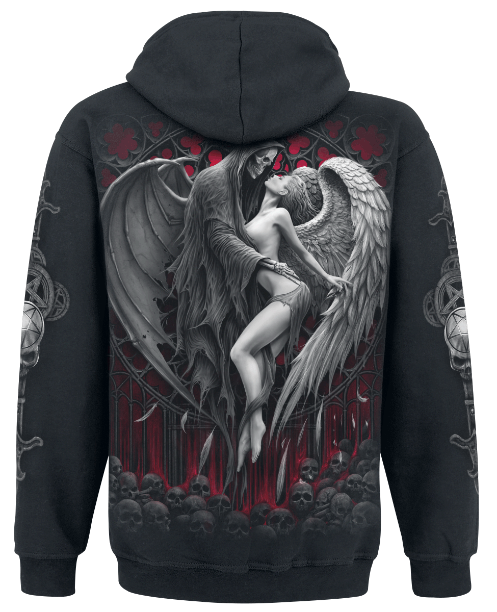 Sweat-shirt à capuche Gothic de Spiral - Forbidden - S à 4XL - pour Homme - noir - Spiral - View 2