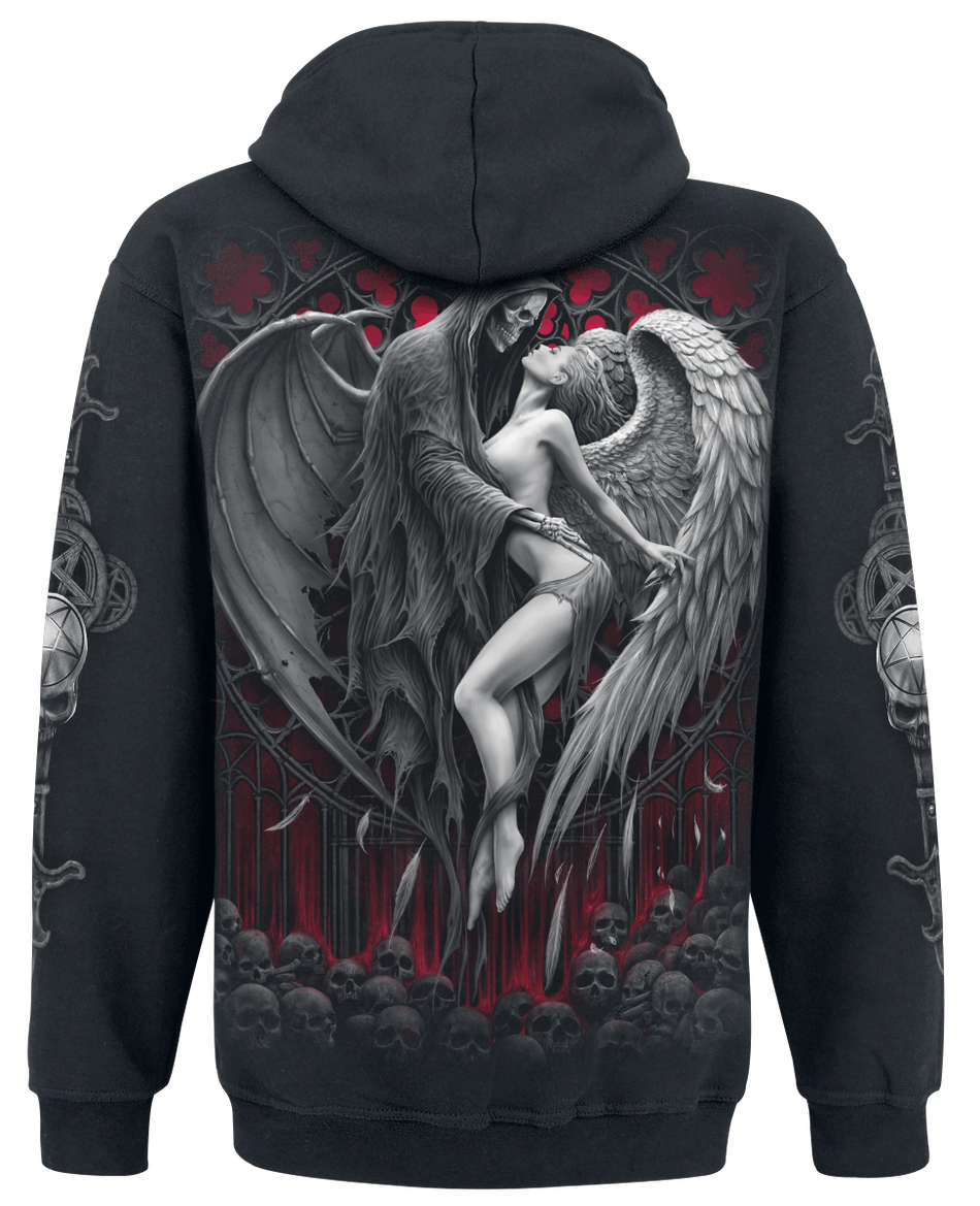 Sweat-shirt à capuche Gothic de Spiral - Forbidden - S à 4XL - pour Homme - noir - Spiral - View 2