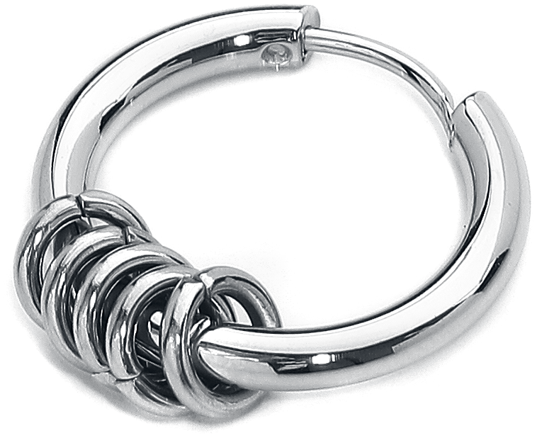 Boucles d'oreilles  de etNox - Créoles Anneaux - pour Femme - couleur argent - etNox - View 2