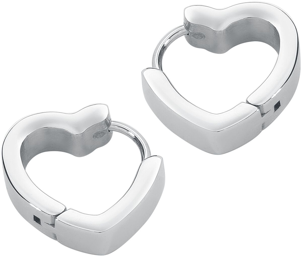 Boucles d'oreilles  de etNox - Boucles D'Oreille Cœurs - pour Femme - couleur argent - etNox