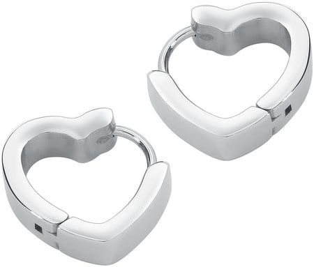 Boucles d'oreilles  de etNox - Boucles D'Oreille Cœurs - pour Femme - couleur argent - etNox