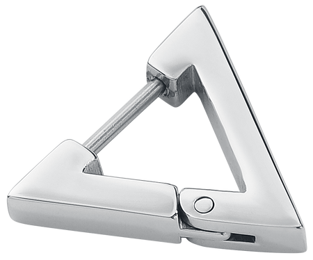 Boucles d'oreilles  de etNox - Boucles D'Oreille Triangular Dangling - pour Femme - couleur argent - etNox - View 2