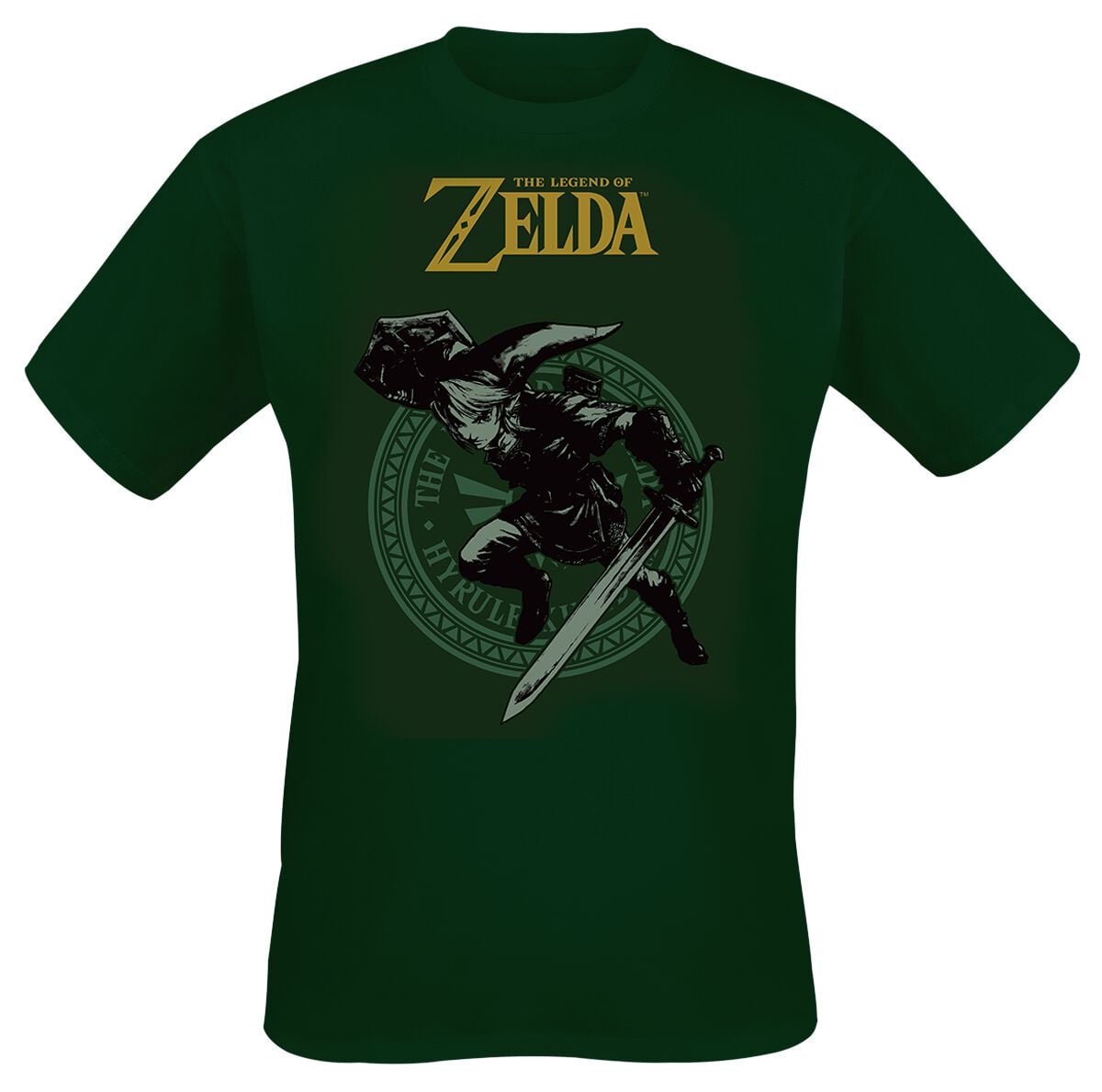 T-Shirt Manches courtes Gaming de The Legend Of Zelda - Link - S à XXL - pour Homme - vert - The Legend Of Zelda