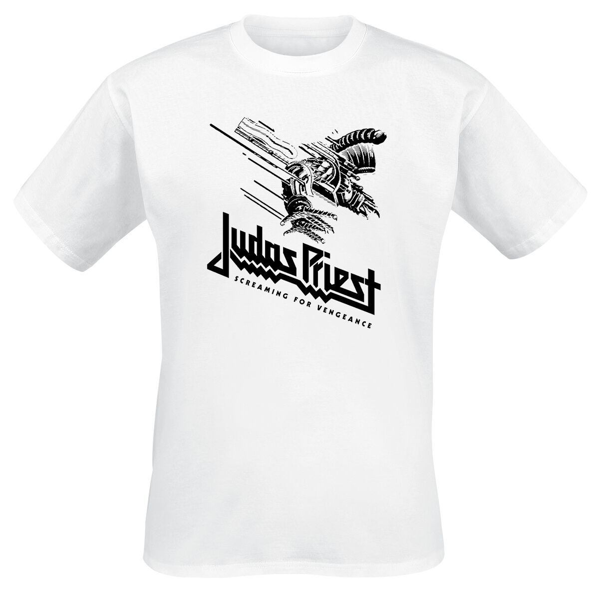 T-Shirt Manches courtes  de Judas Priest - Screaming For Vengeance - S à XXL - pour Homme - blanc - Judas Priest
