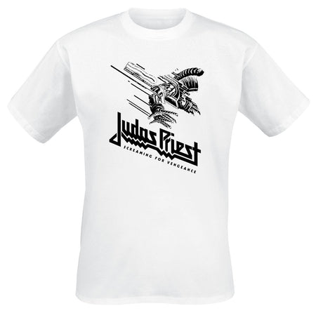 T-Shirt Manches courtes  de Judas Priest - Screaming For Vengeance - S à XXL - pour Homme - blanc - Judas Priest