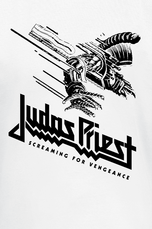 T-Shirt Manches courtes  de Judas Priest - Screaming For Vengeance - S à XXL - pour Homme - blanc - Judas Priest - View 2