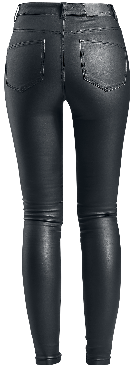 Jean  de Noisy May - Pantalon Vernis Skinny Taille Haute Callie - XS à XXL - pour Femme - noir - Noisy May - View 2