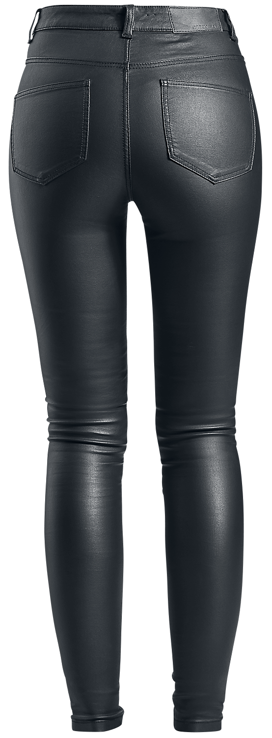 Jean  de Noisy May - Pantalon Vernis Skinny Taille Haute Callie - XS à XXL - pour Femme - noir - Noisy May - View 2
