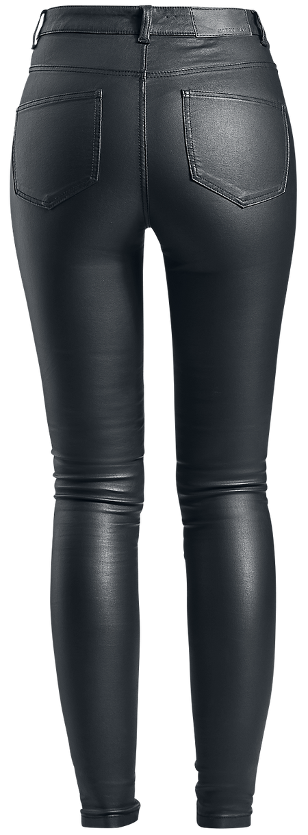 Jean  de Noisy May - Pantalon Vernis Skinny Taille Haute Callie - XS à XXL - pour Femme - noir - Noisy May - View 2