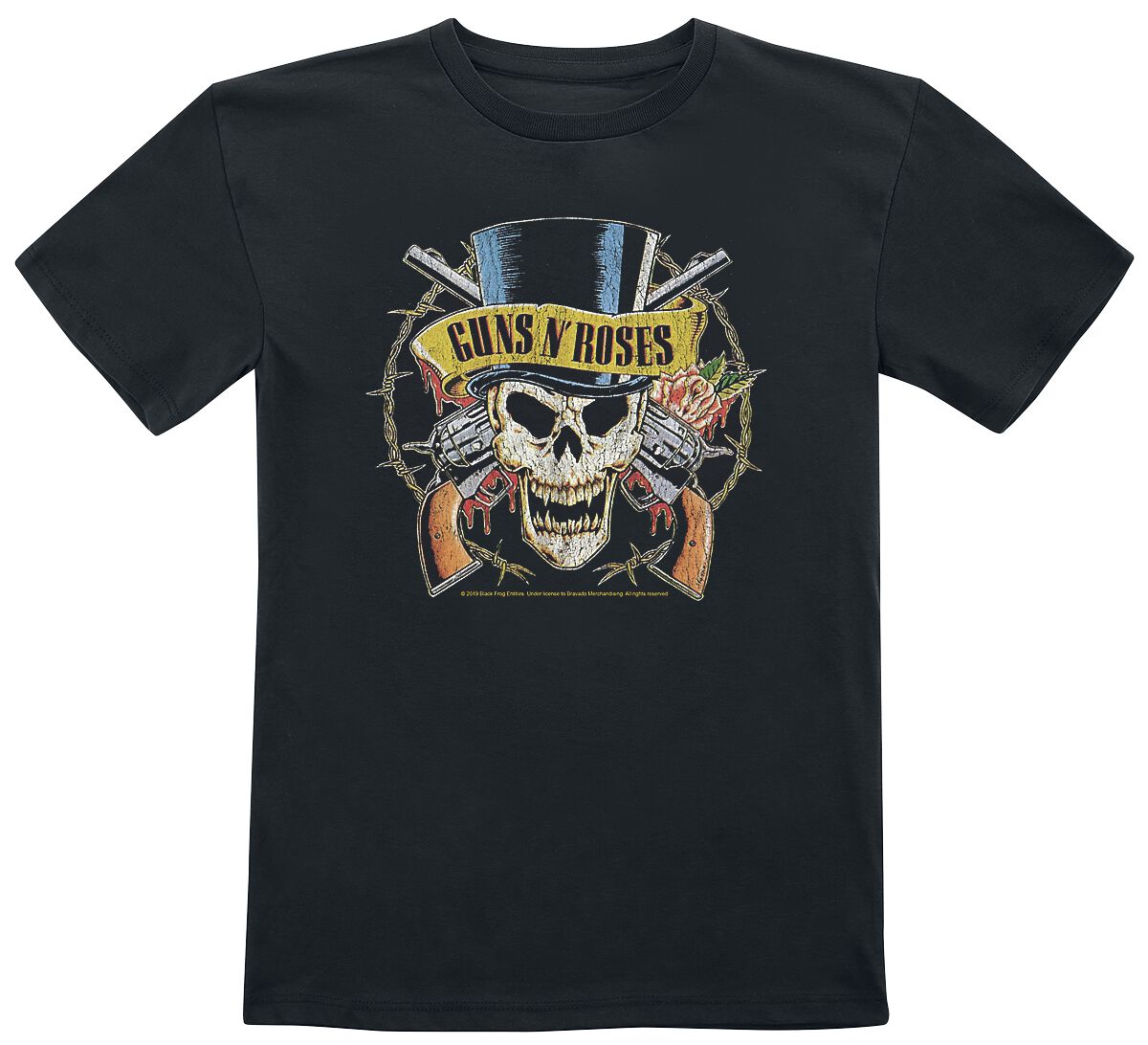 T-shirt  de Guns N' Roses - Metal-Kids - Top Hat - 92 à 164 - pour filles & garçonse - noir - Guns N' Roses