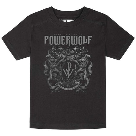 T-shirt  de Powerwolf - Metal-Kids - Crest - 92 à 164 - pour Enfants - noir - Powerwolf