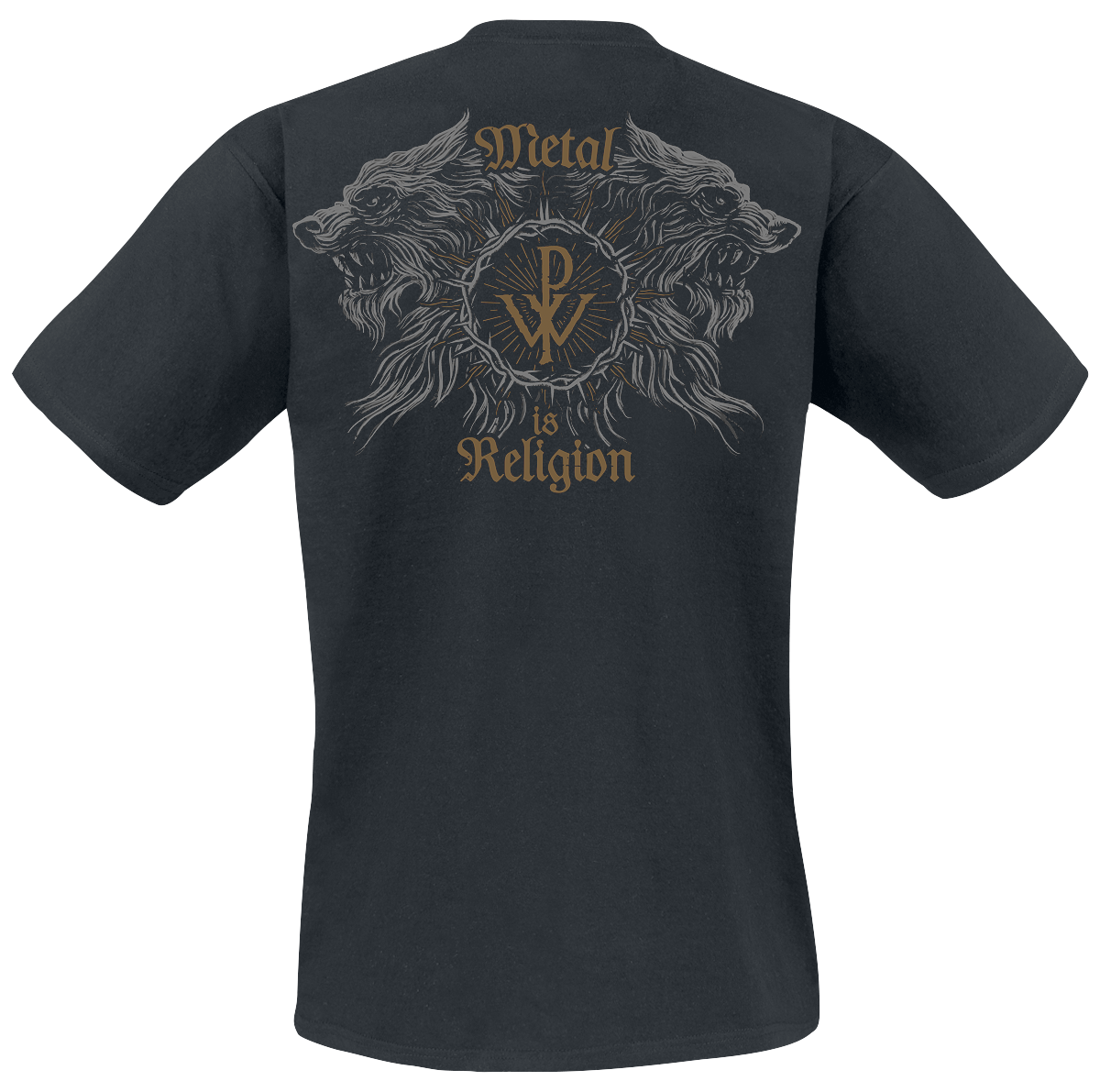 T-Shirt Manches courtes  de Powerwolf - Crest Wolves - S à XXL - pour Homme - noir - Powerwolf - View 2