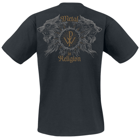 T-Shirt Manches courtes  de Powerwolf - Crest Wolves - S à XXL - pour Homme - noir - Powerwolf - View 2