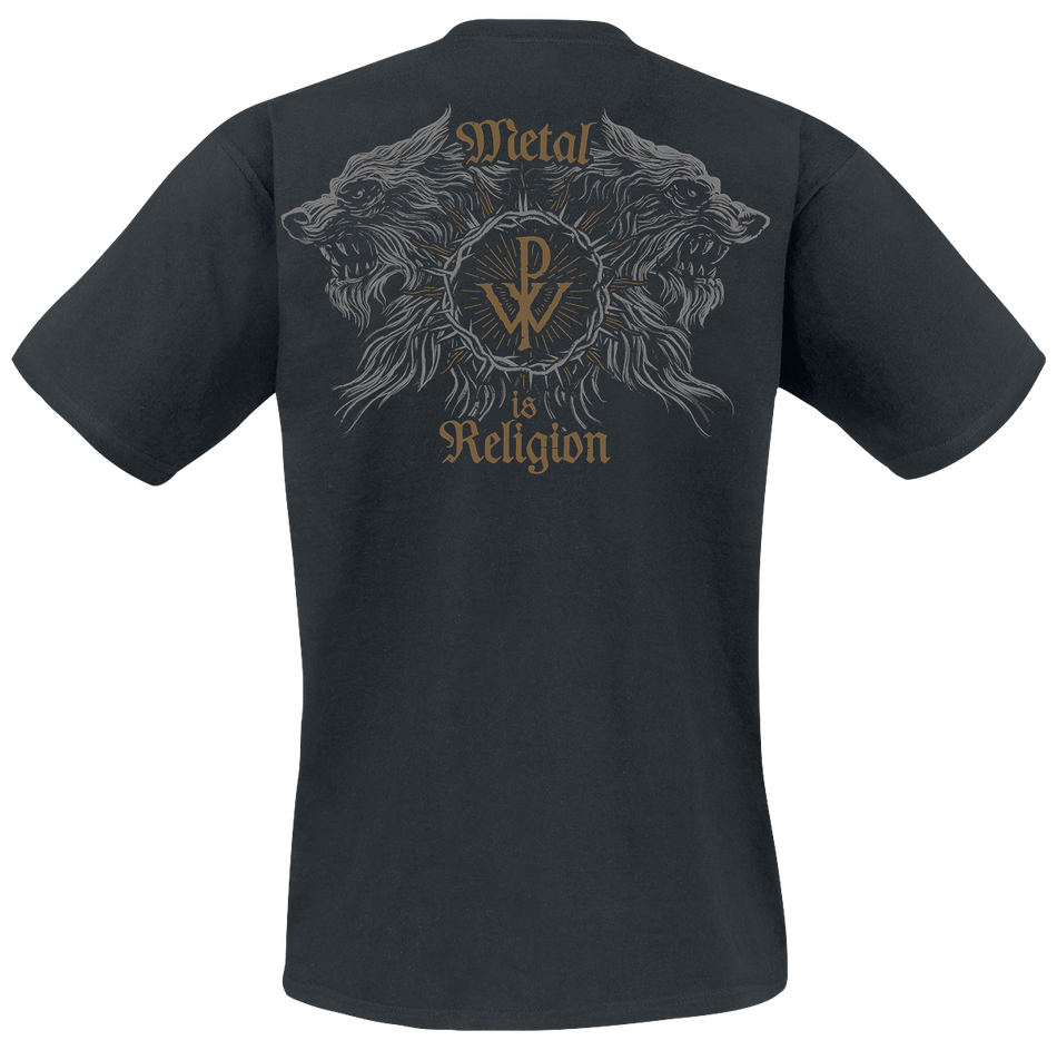 T-Shirt Manches courtes  de Powerwolf - Crest Wolves - S à XXL - pour Homme - noir - Powerwolf - View 2