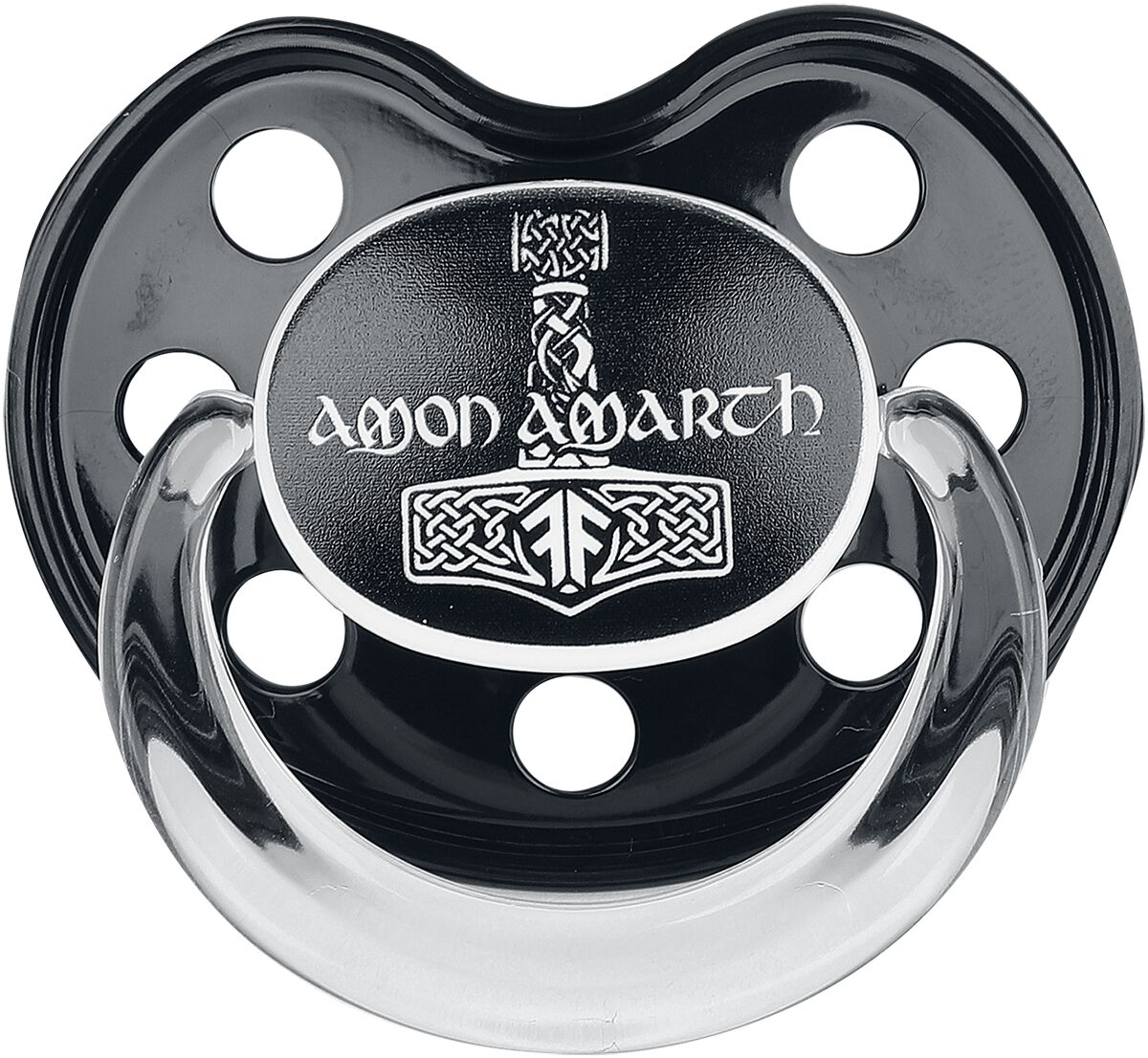 Tétine  de Amon Amarth - pour les bébés - Metal Kids - Thors Hammer - pour filles & garçonse - noir - Amon Amarth