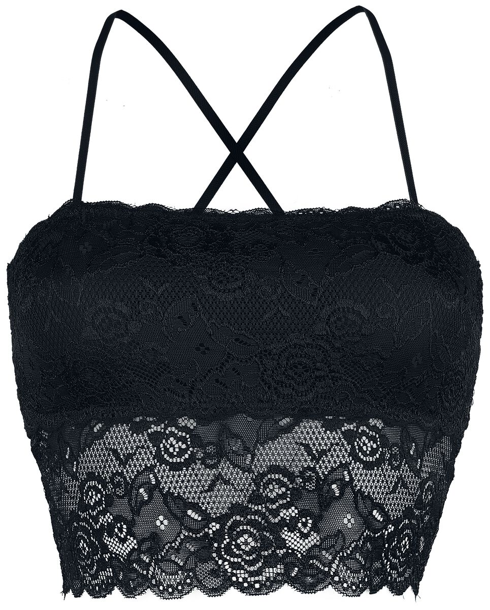 Top  de Forplay - Haut Bandeau Dentelle - S à XXL - pour Femme - noir - Forplay
