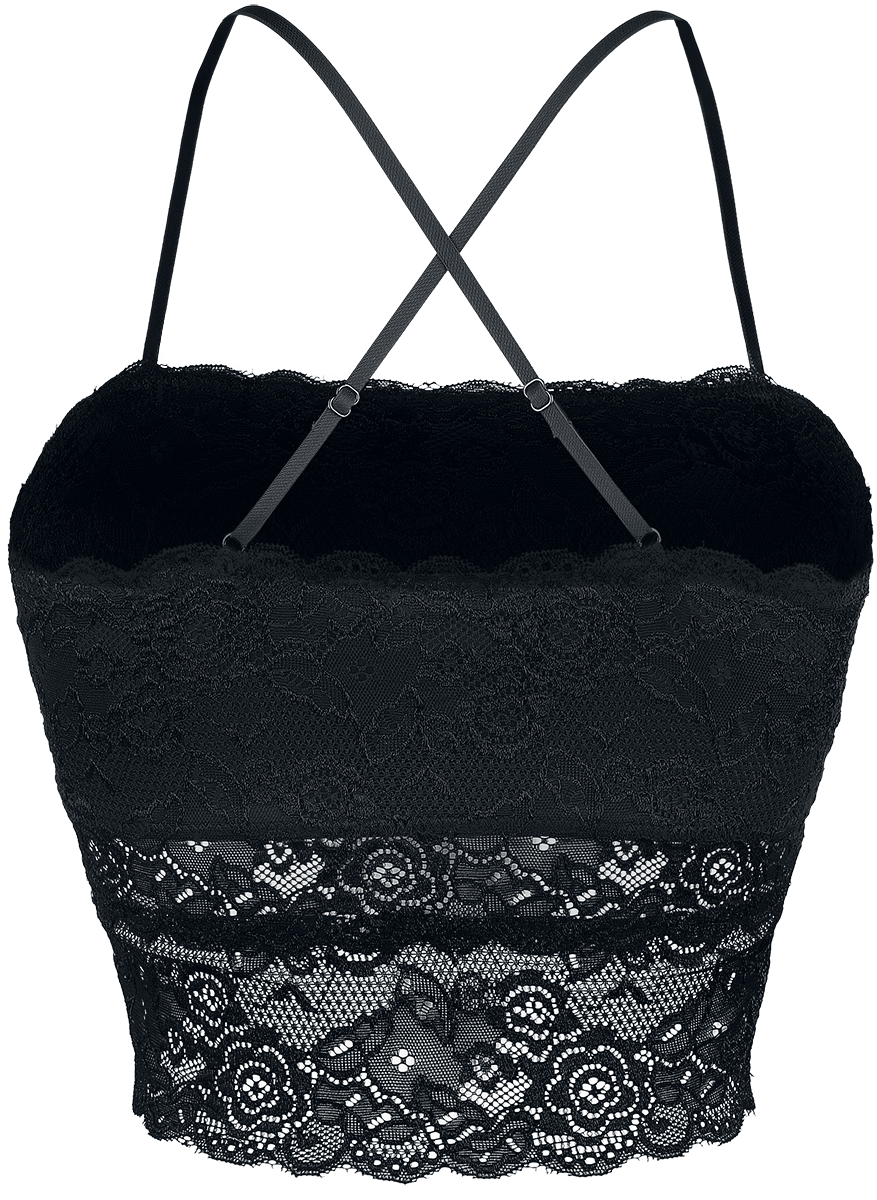 Top  de Forplay - Haut Bandeau Dentelle - M à XXL - pour Femme - noir - Forplay - View 2