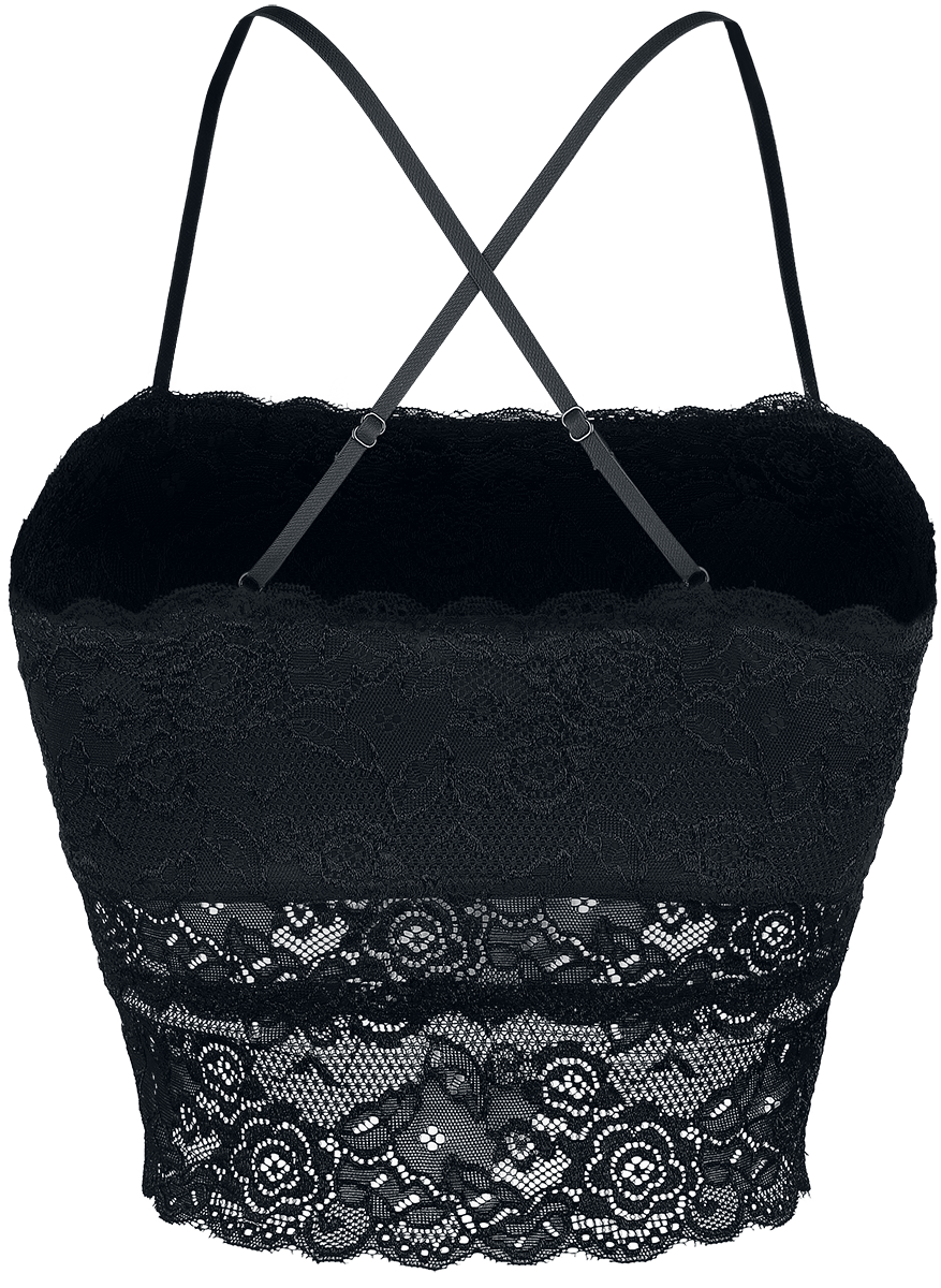 Top  de Forplay - Haut Bandeau Dentelle - S à XXL - pour Femme - noir - Forplay - View 2