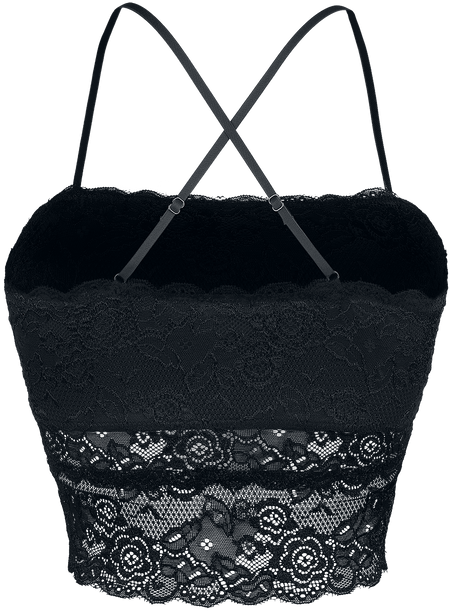 Top  de Forplay - Haut Bandeau Dentelle - S à XXL - pour Femme - noir - Forplay - View 2