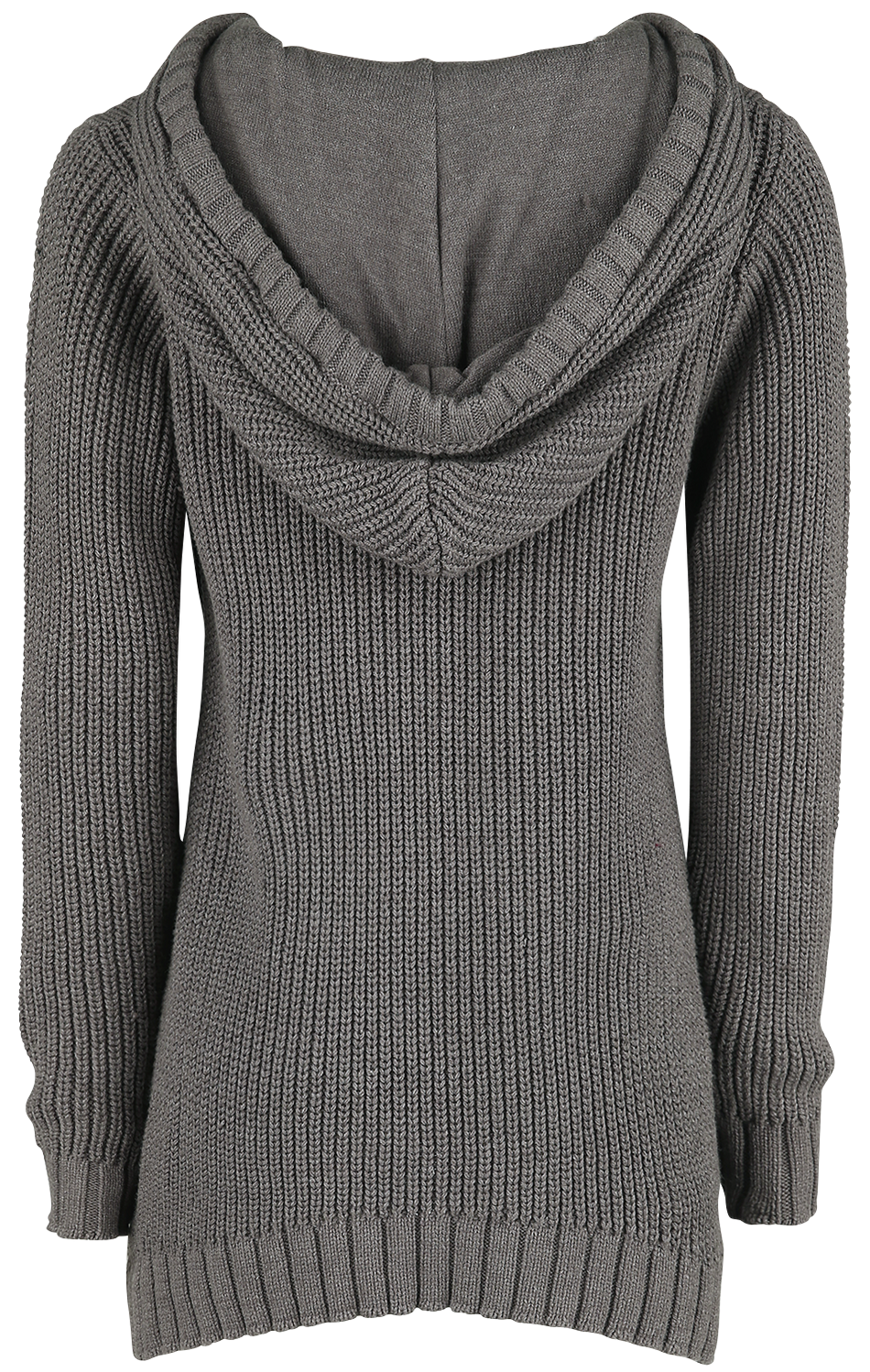 Pull tricoté  de Black Premium by EMP - Pull Tricoté Avec Capuche & Laçage - S à XXL - pour Femme - beige - Black Premium by EMP - View 2