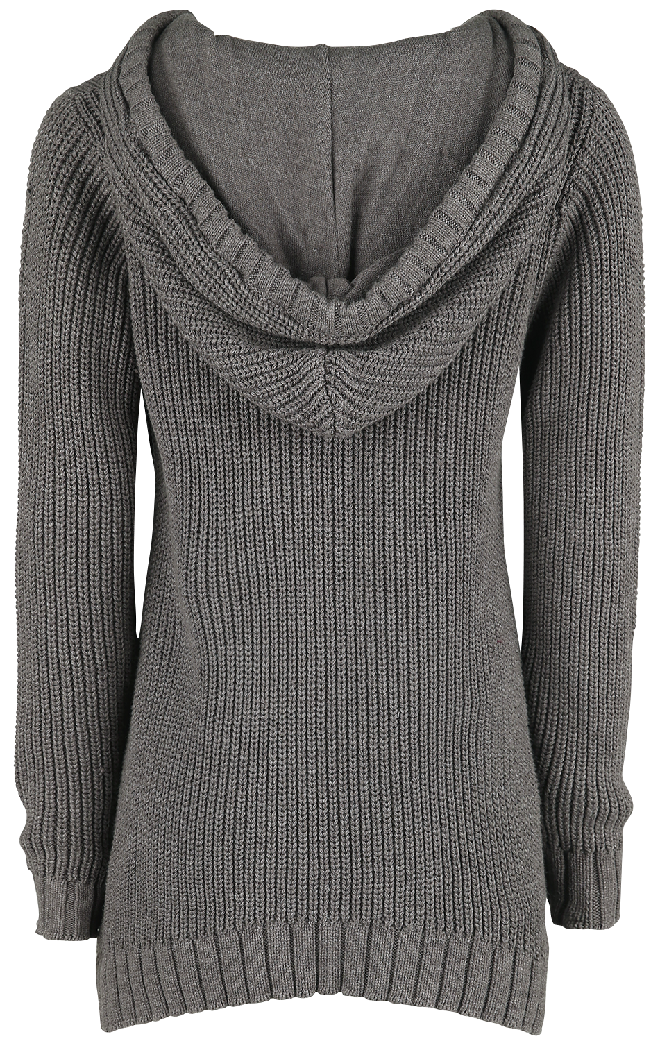 Pull tricoté  de Black Premium by EMP - Pull Tricoté Avec Capuche & Laçage - S à XXL - pour Femme - beige - Black Premium by EMP - View 2