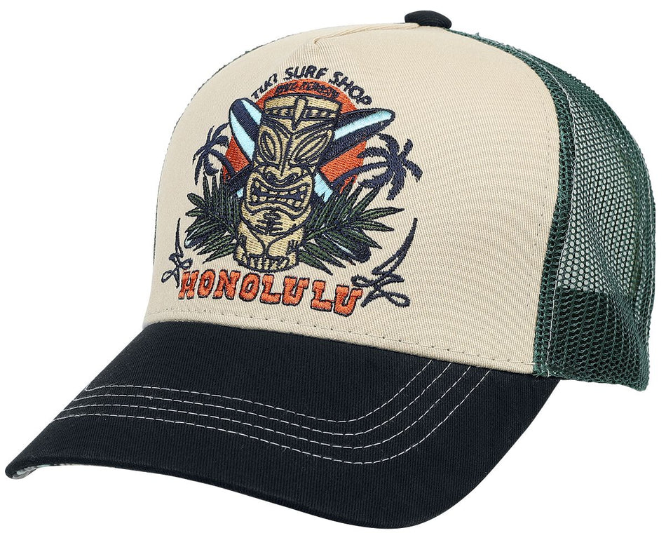 Casquette Rockabilly de King Kerosin - Tiki Surf Shop - pour Homme - multicolore - King Kerosin