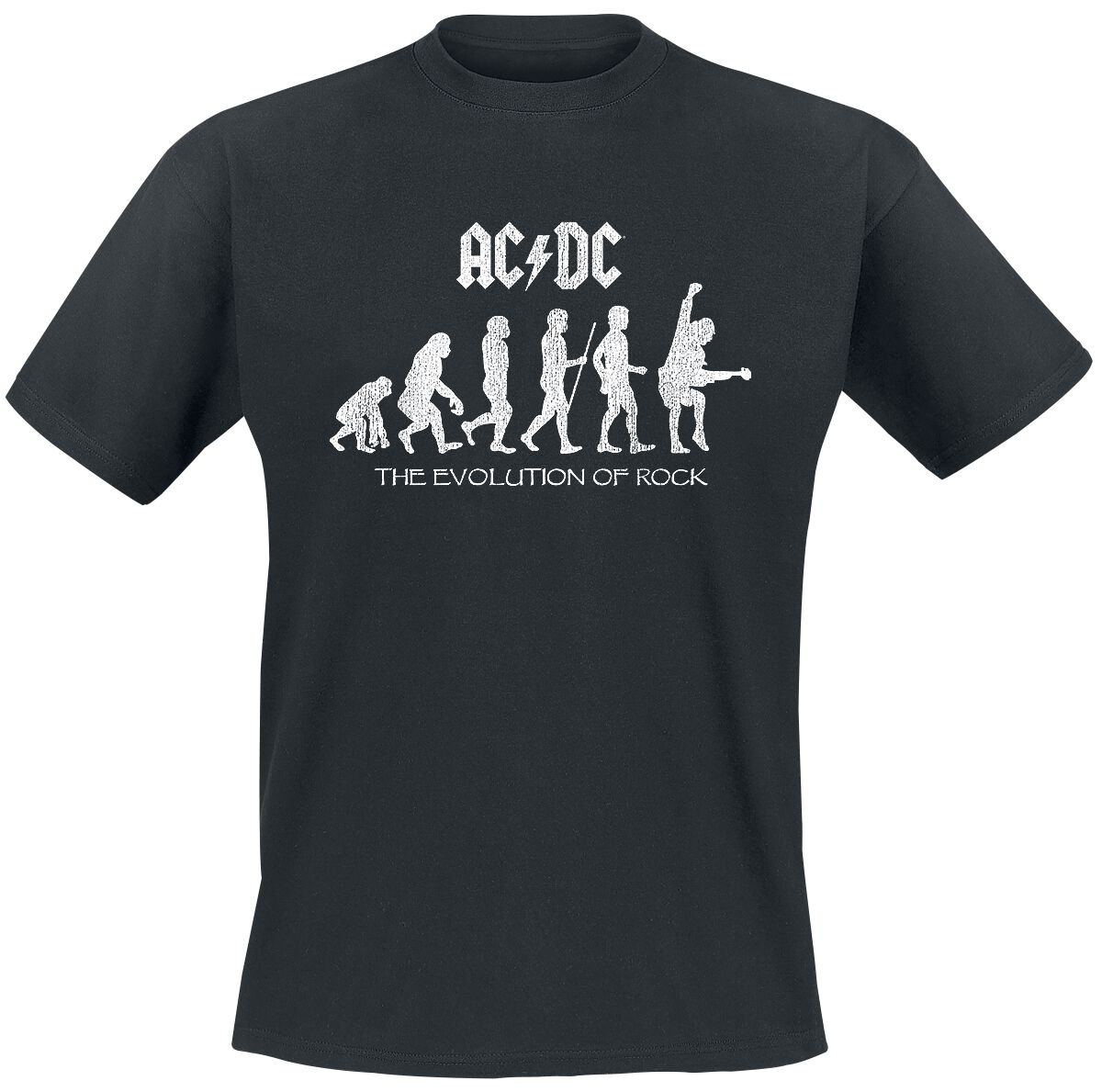 T-Shirt Manches courtes  de AC/DC - Evolution Of Rock - S à 5XL - pour Homme - noir - AC/DC